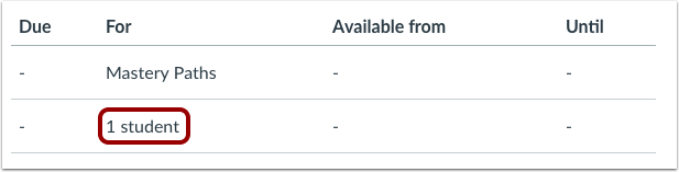 View Student Path Assignment