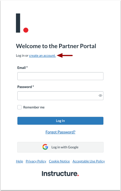 Open Partner Role Sign Up
