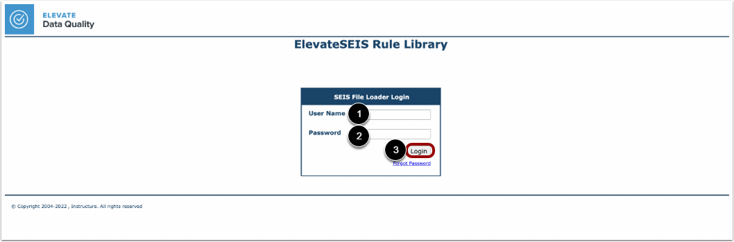 Log in to the File Loader