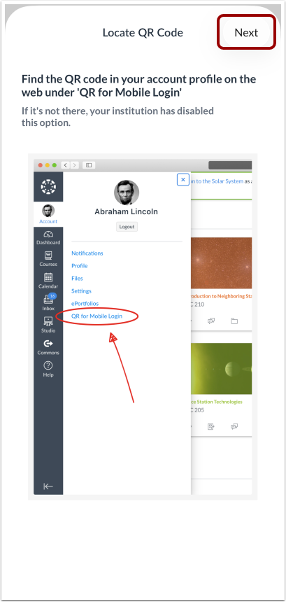 How do I log in to the Teacher app on my iOS device with a QR code ...