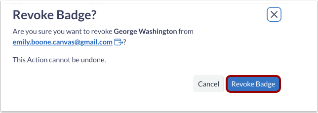 Confirm Badge Revoke
