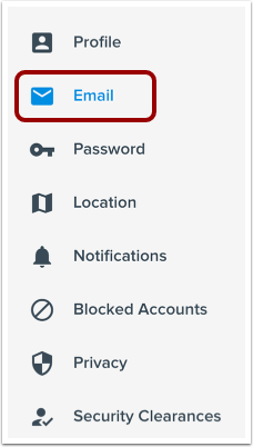 Open Email Settings