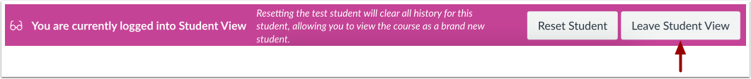 Leave Student View