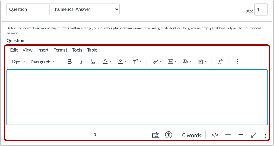 Enter Question Details