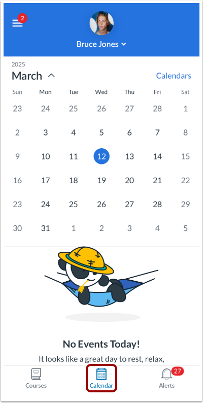 View Calendar