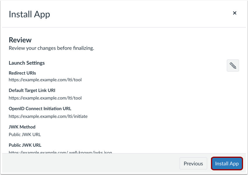 Review and Install App