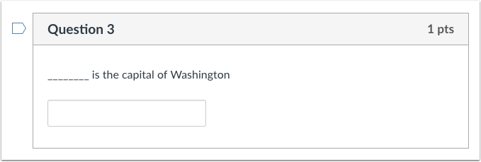 Student View for Fill-in-the-Blank Question