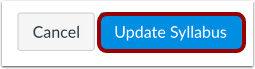 Update Syllabus
