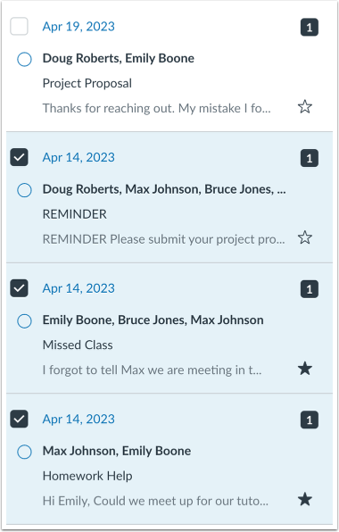 Select Multiple Conversations