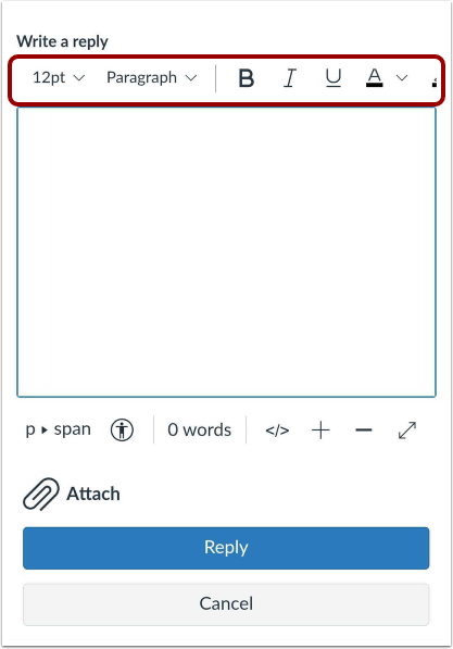 View Rich Content Editor