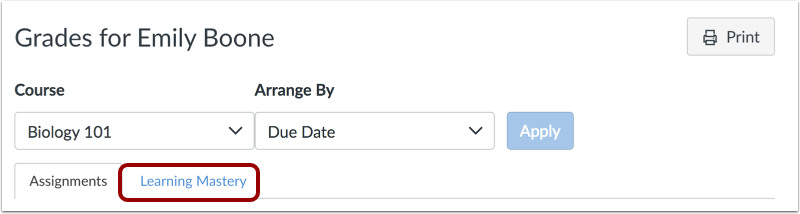 Open Learning Mastery Link