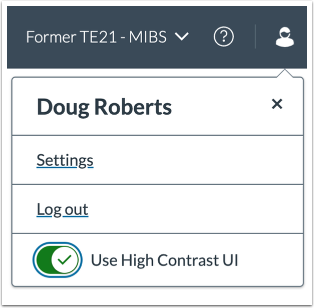 View High Contrast UI