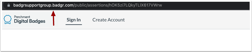 Option 1: From the badge award email