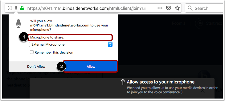 Firefox Microphone Permissions