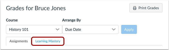 Open Learning Mastery Link