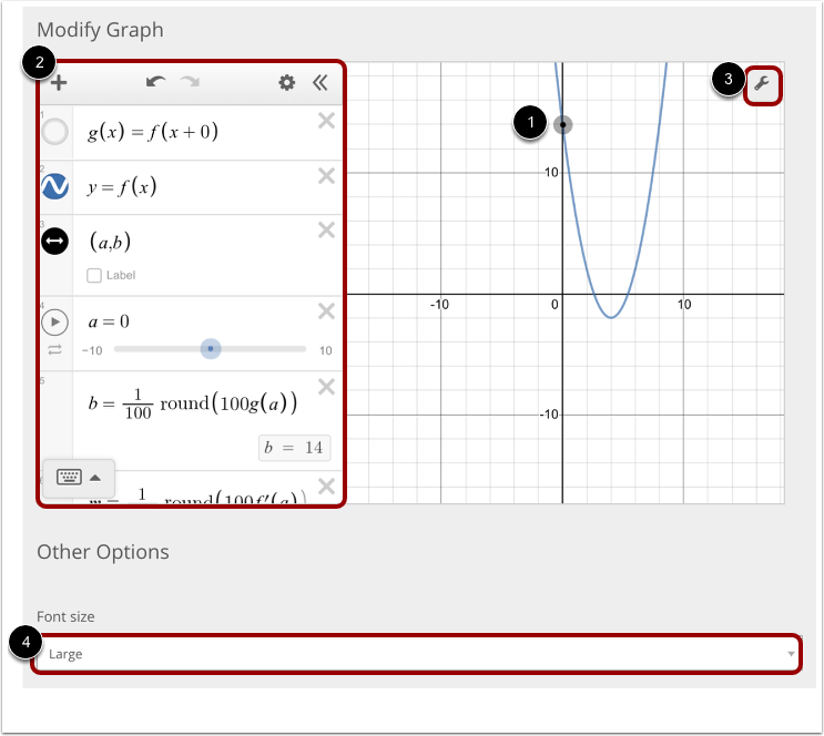 Modify Graph and More Options