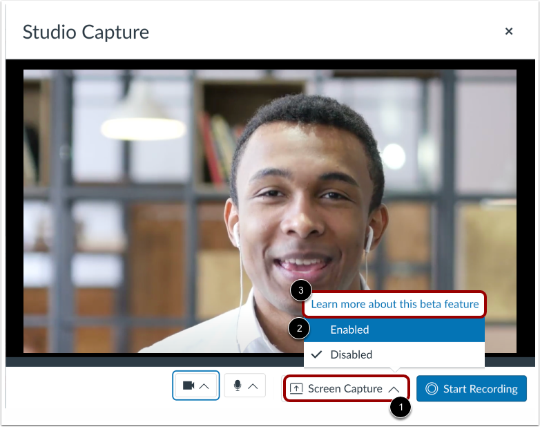 Open Canvas Studio Capture (Beta)