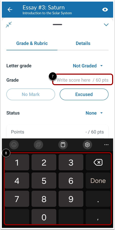 Enter Grade