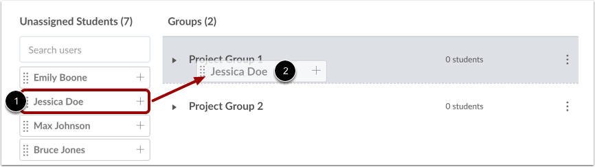 Manually Assign via Drag and Drop