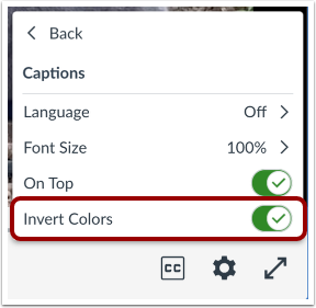 Invert Caption Color