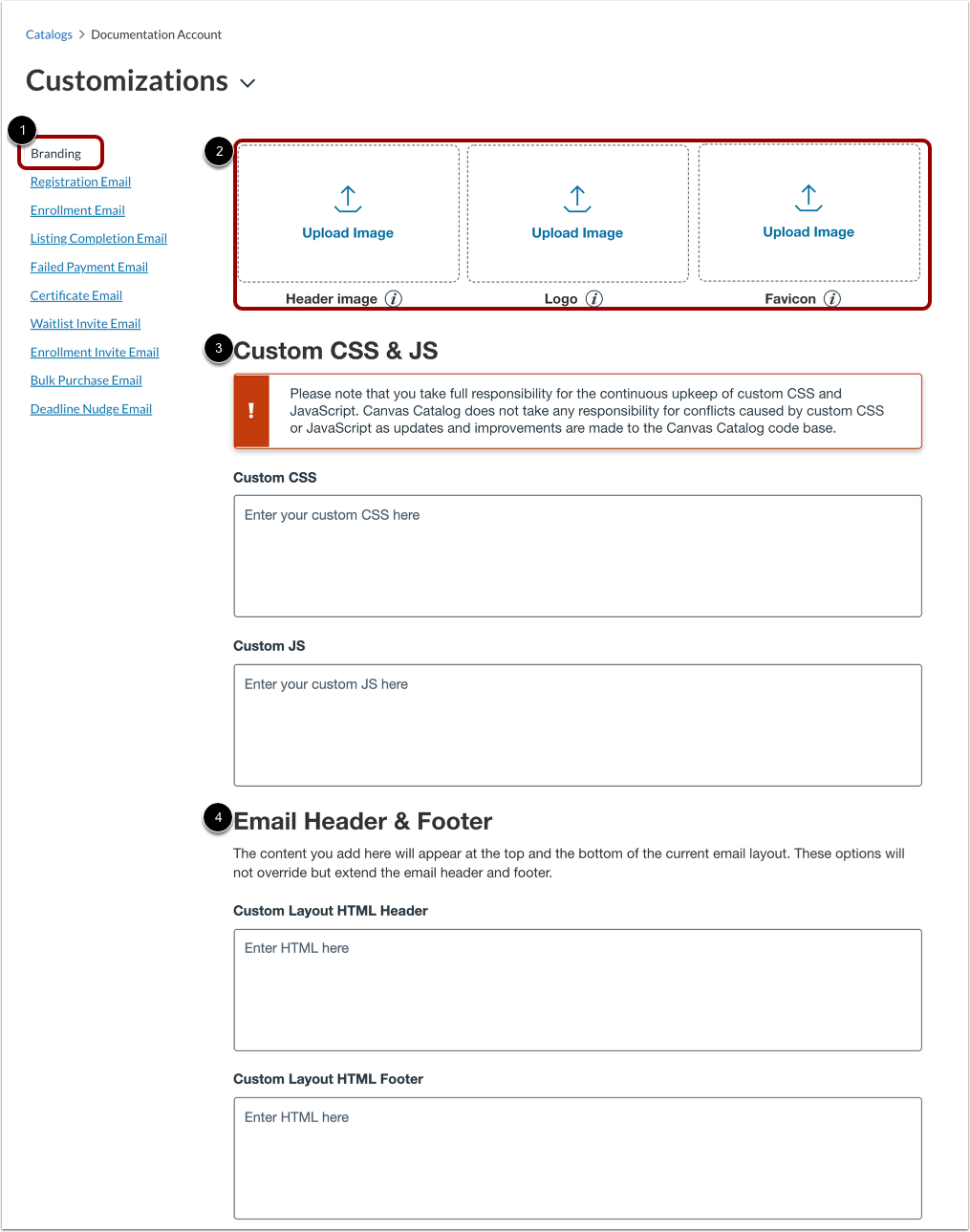 View Custom Branding Options