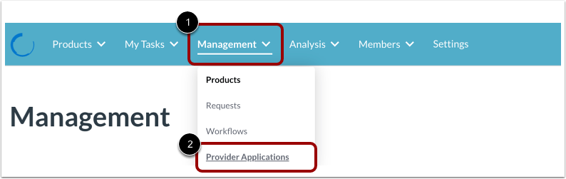 Open Provider Applications