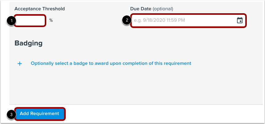 Finalize Requirement Details