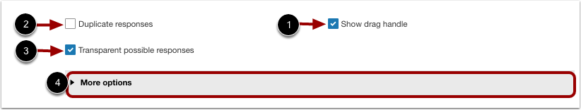 Format Possible Responses