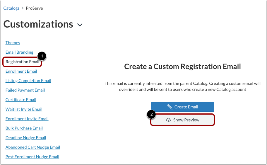 Open Email Template Editor