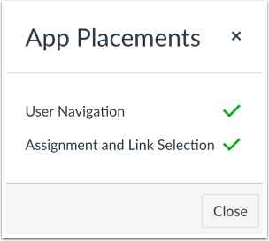 View App Placements