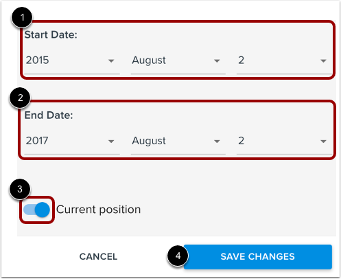 Add Position Dates
