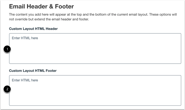 Add Custom Email Header and Footer