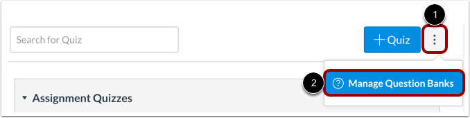 Manage Question Banks