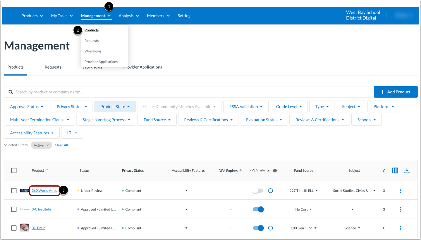 Open Workflow Summary from Product Page