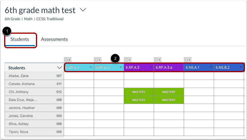View Standard Headers
