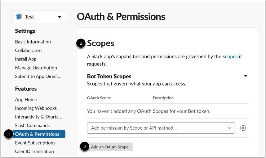 Add OAuth Scope