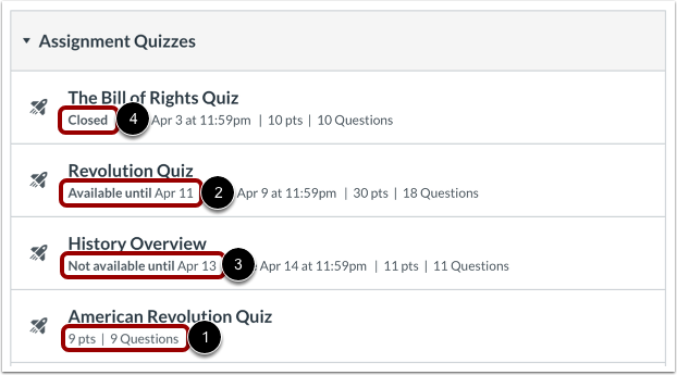 View Availability Dates