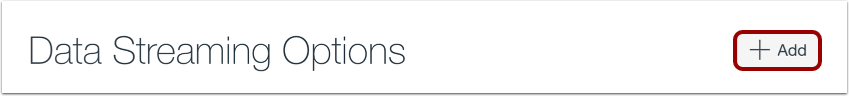 Add Data Stream