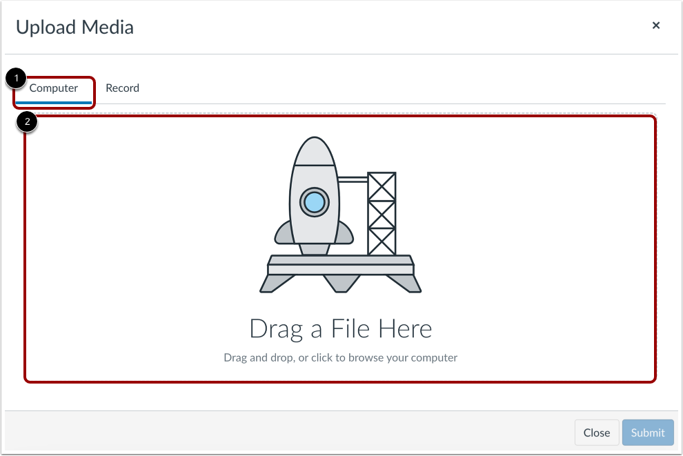 Upload Media Comment