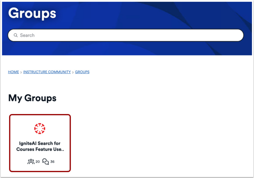 How do I find my groups in the Instructure Community? - Instructure ...