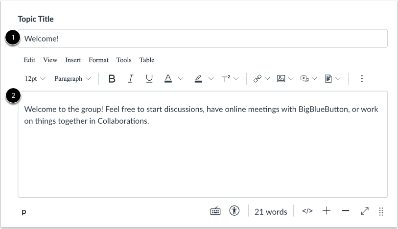 Edit Title or Content