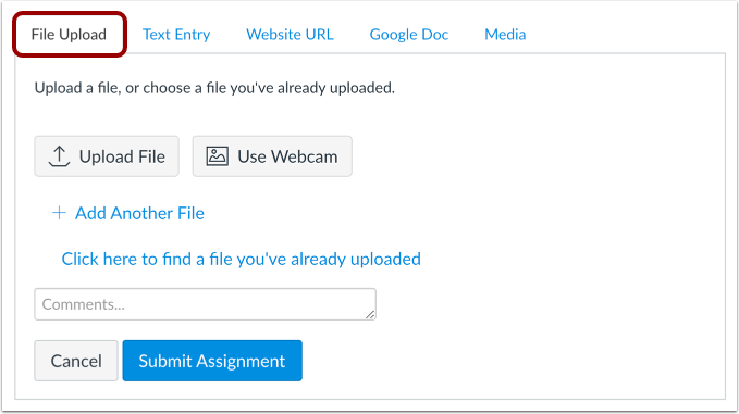 Submit a File Upload