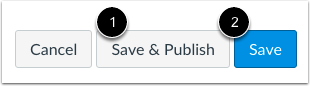 Save and Publish