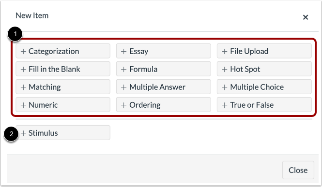Select Question Type