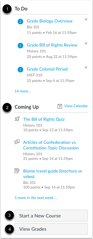 View Instructor Sectios