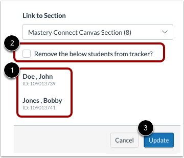 Confirm Tracker and SIS Match