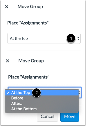 Place Assignment Group Location