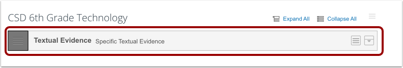 View Custom Standard