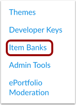 Open Item Banks