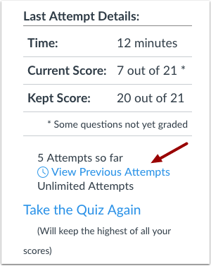 View Previous Attempts